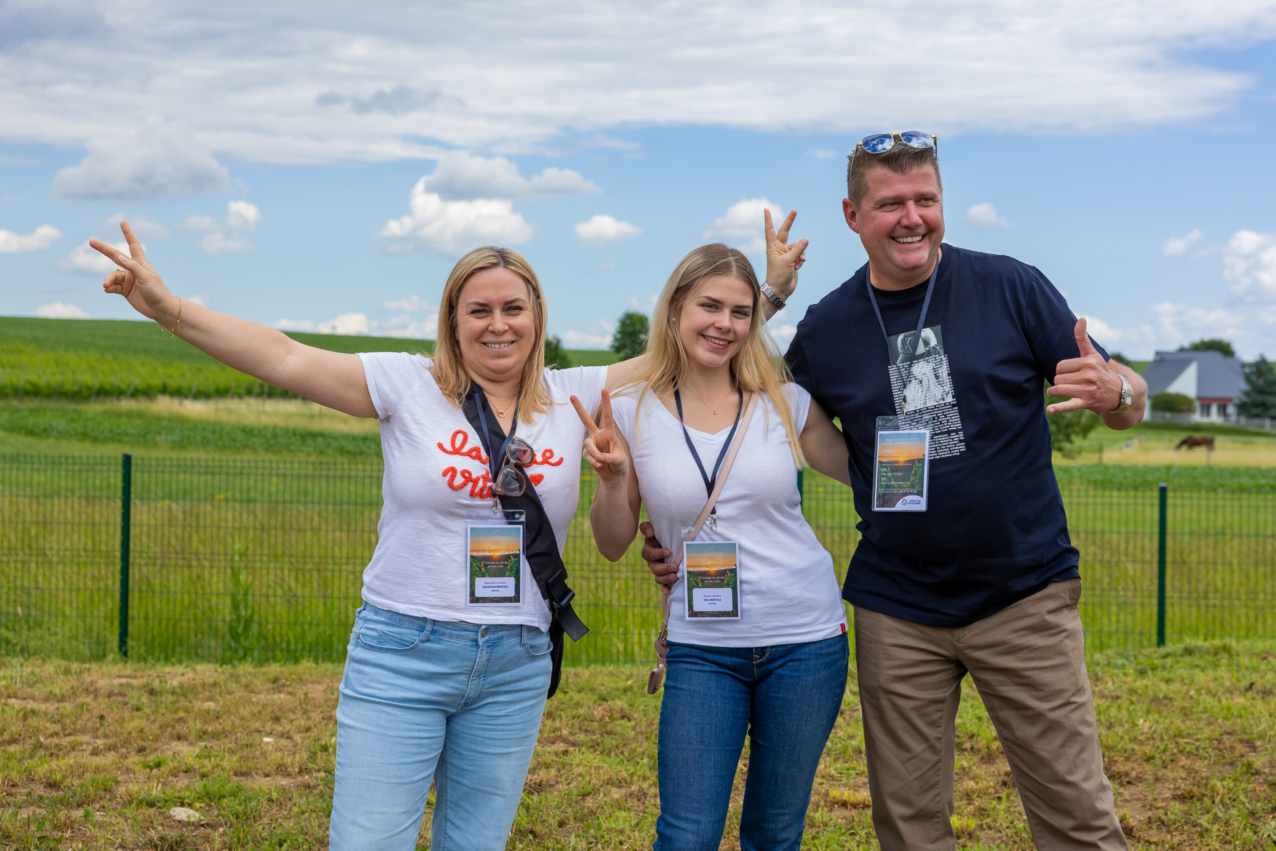 La famille Bertelé à la journée Alliance Énergies