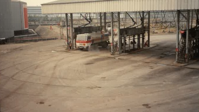 Chantier du dépôt Bertelé en 1999