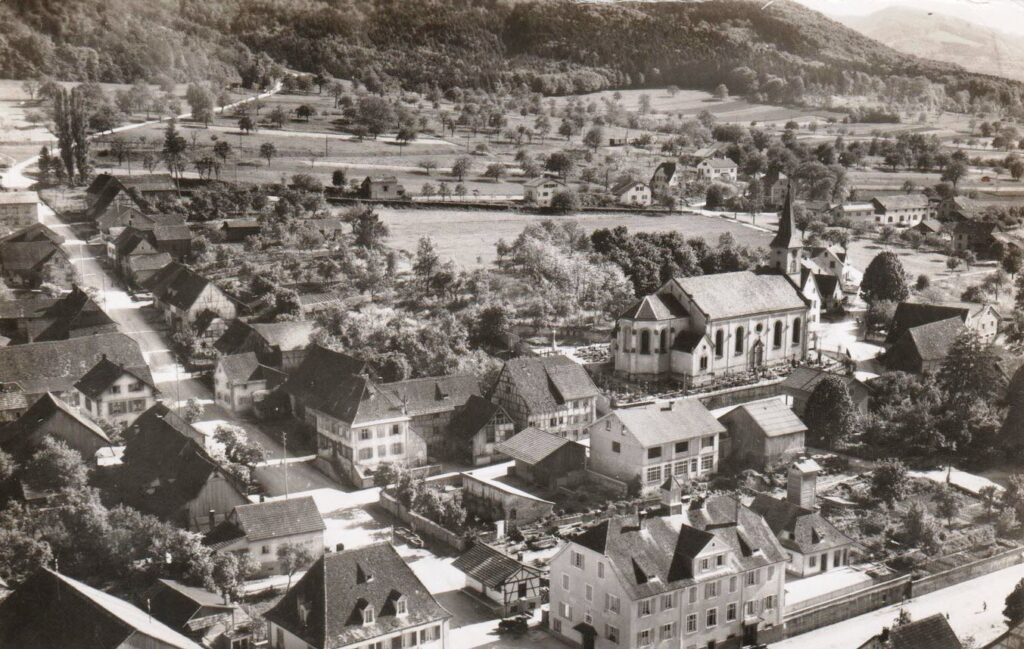 Vue aérienne de Leymen